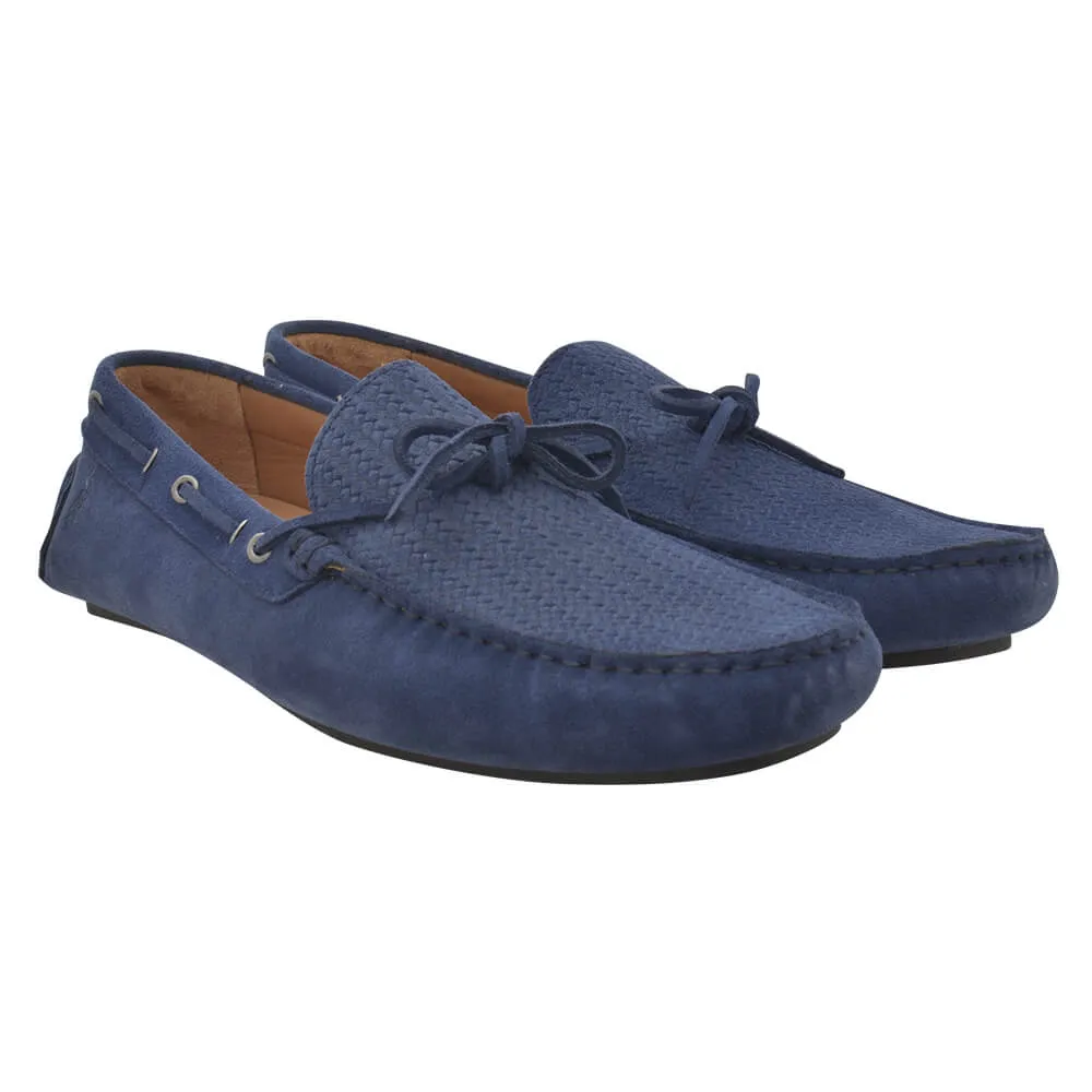 Light Blue Suede Loafers