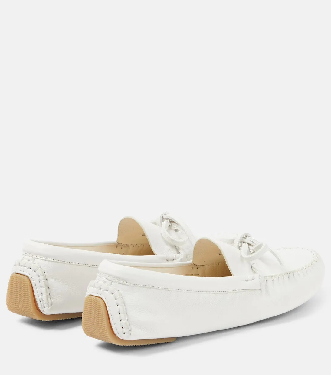 Lucca The Row leather loafers, white