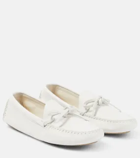 Lucca The Row leather loafers, white