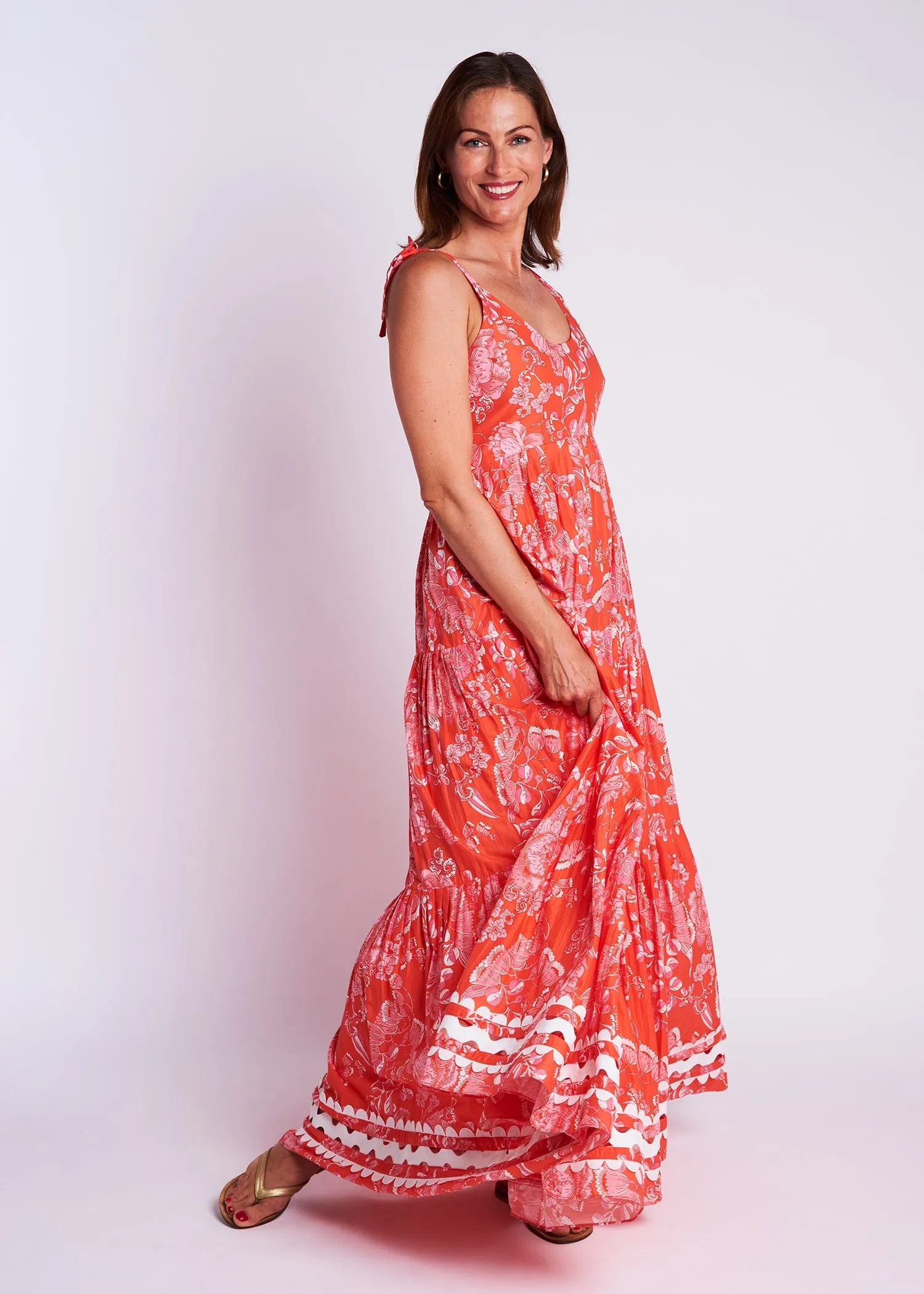 Maisie Dress - Cordelia Coral