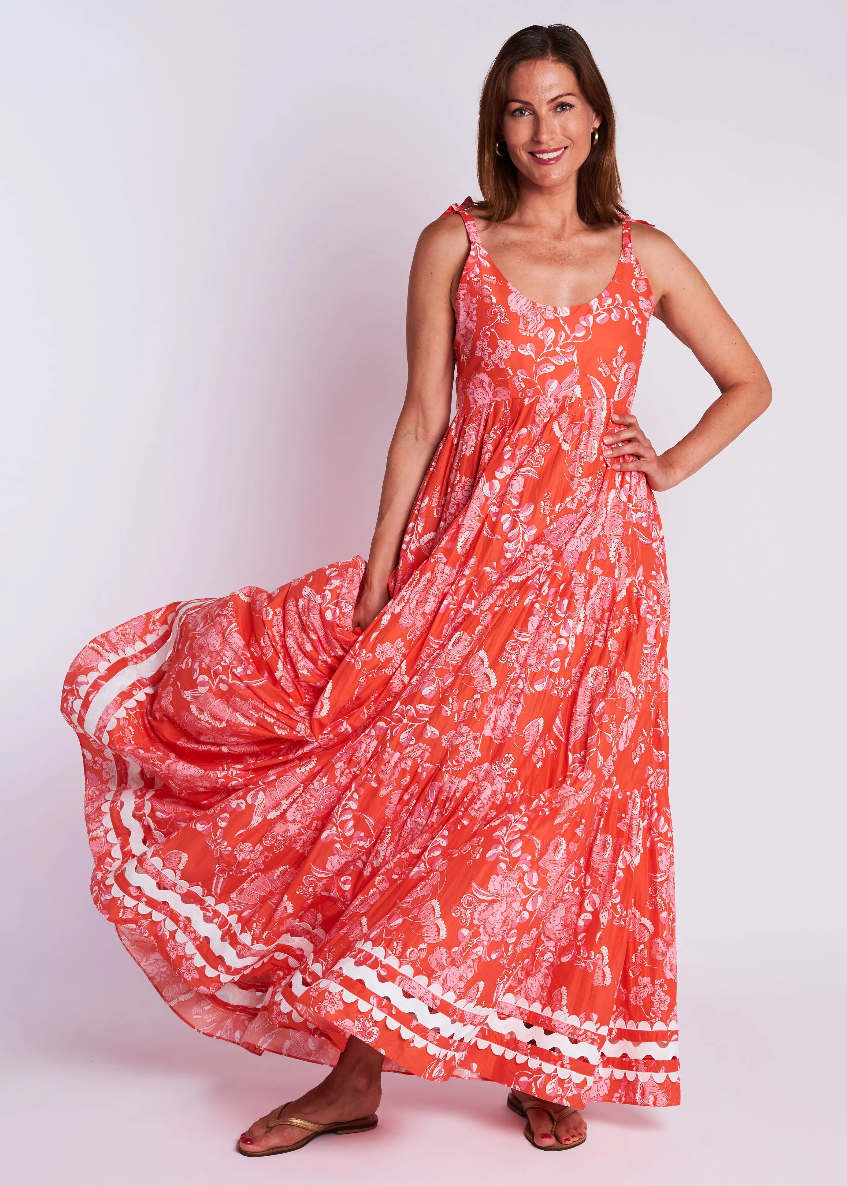 Maisie Dress - Cordelia Coral