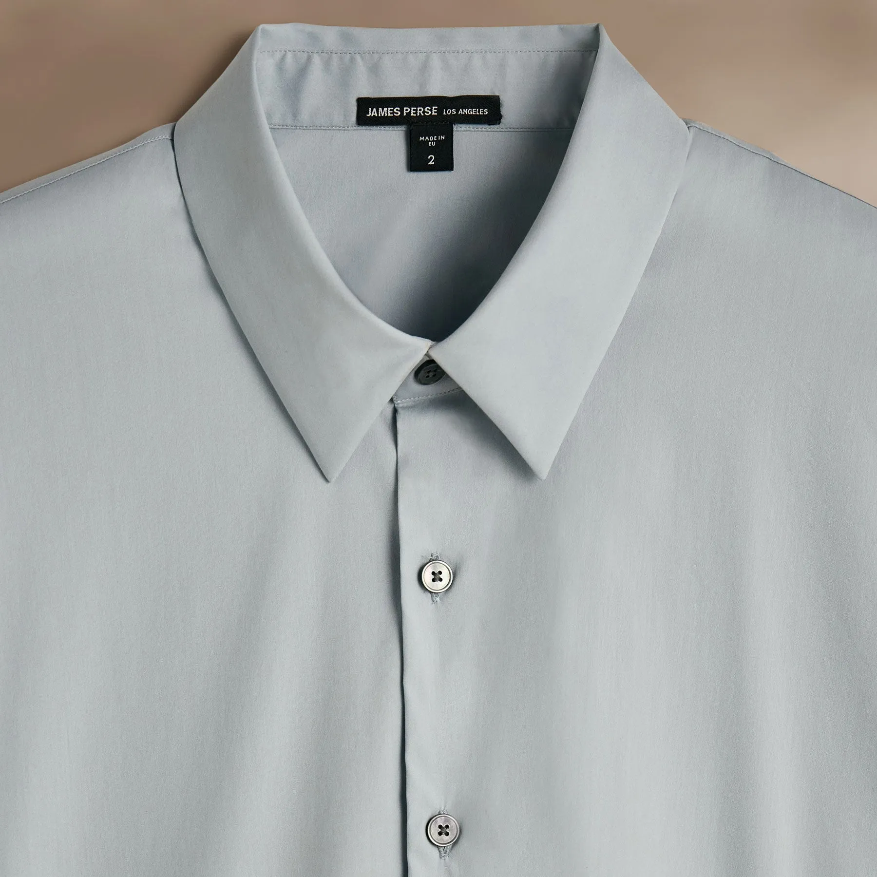 Matte Stretch Poplin Dress Shirt - Grey Glacier