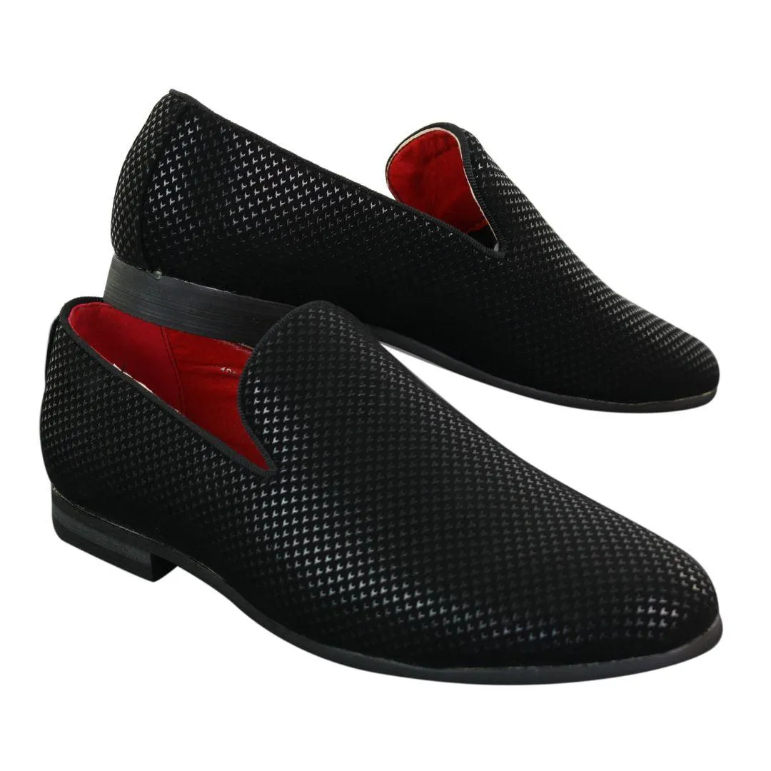 Mens Shiny Patent Snake Crocodile Leather PU Slip On Wedding Prom Party Shoes