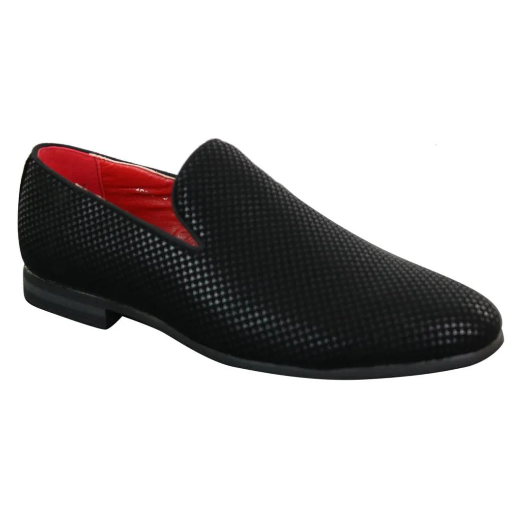 Mens Shiny Patent Snake Crocodile Leather PU Slip On Wedding Prom Party Shoes