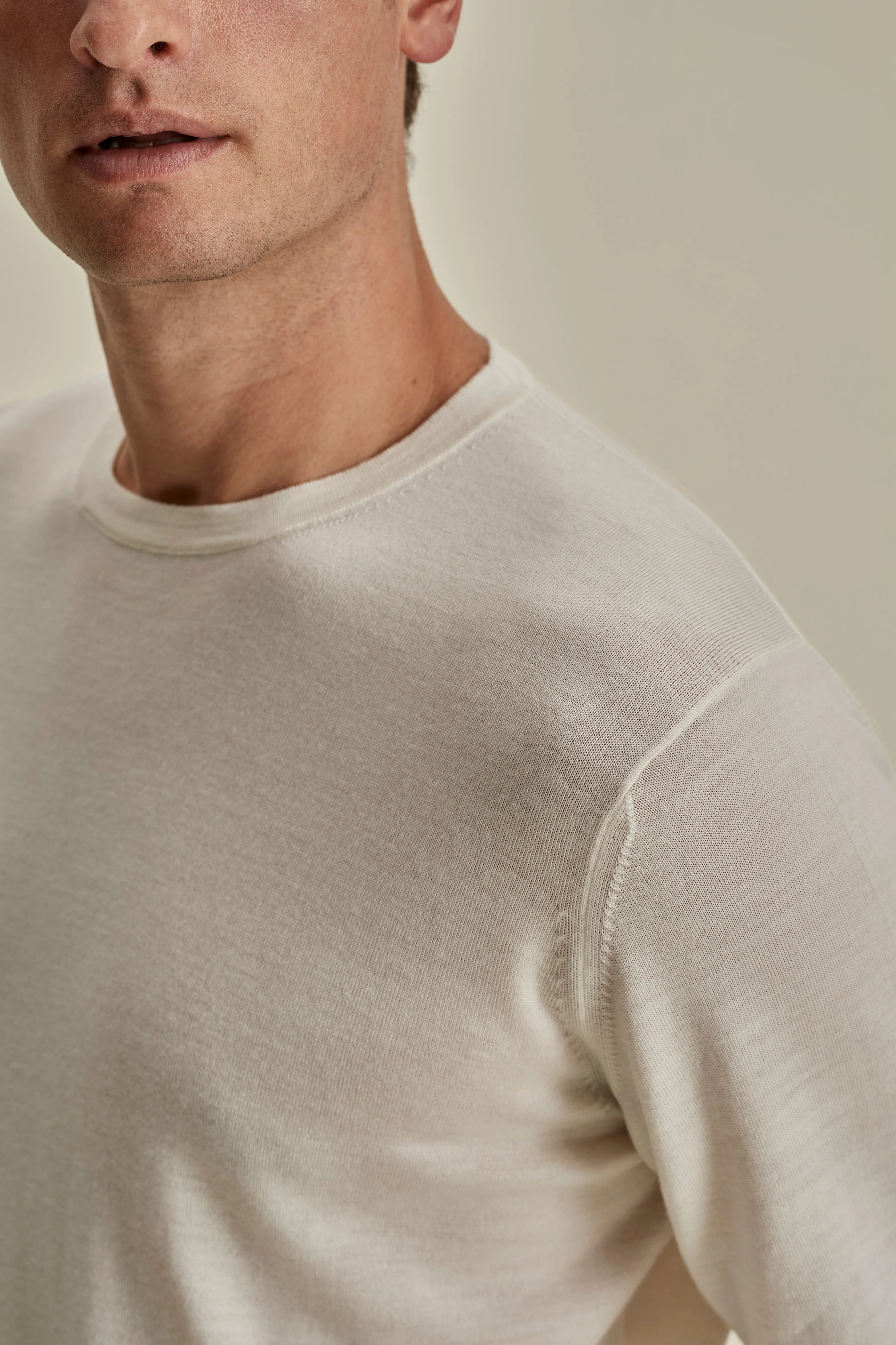 Merino Wool Extrafine Crew Neck Sweater