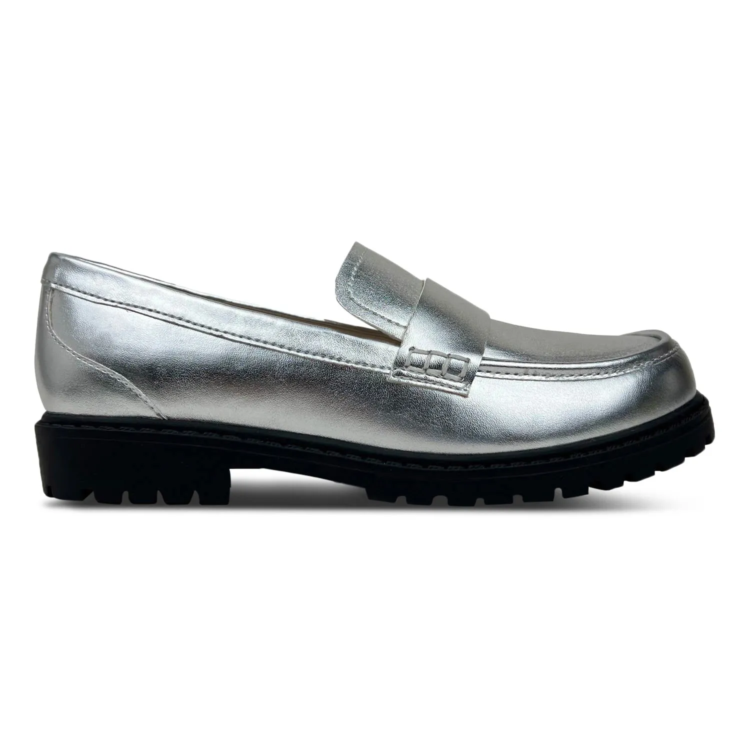 Miss Lydia Loafer in Silver - Kids