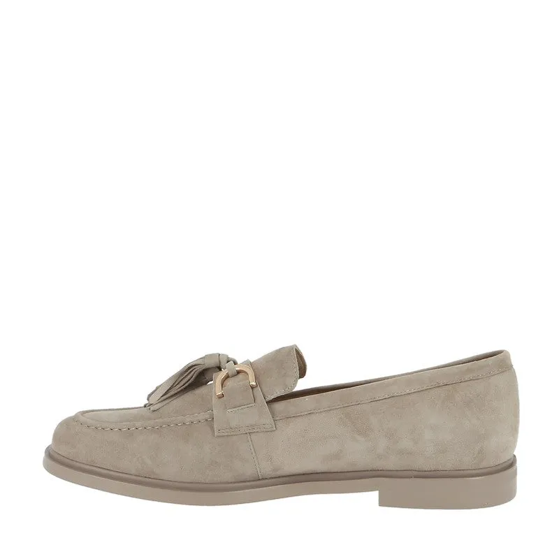 Mollini Gelly Taupe Suede Loafer