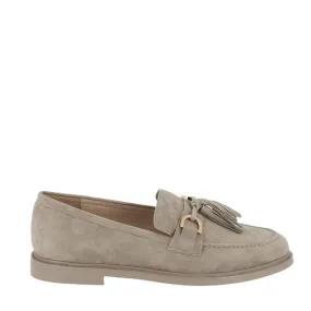 Mollini Gelly Taupe Suede Loafer