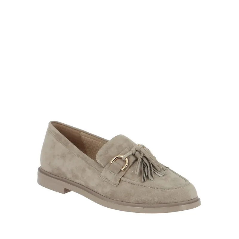 Mollini Gelly Taupe Suede Loafer