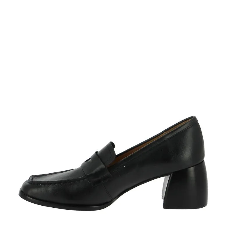 Mollini Premium Black Heeled Loafer