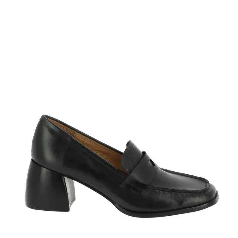 Mollini Premium Black Heeled Loafer