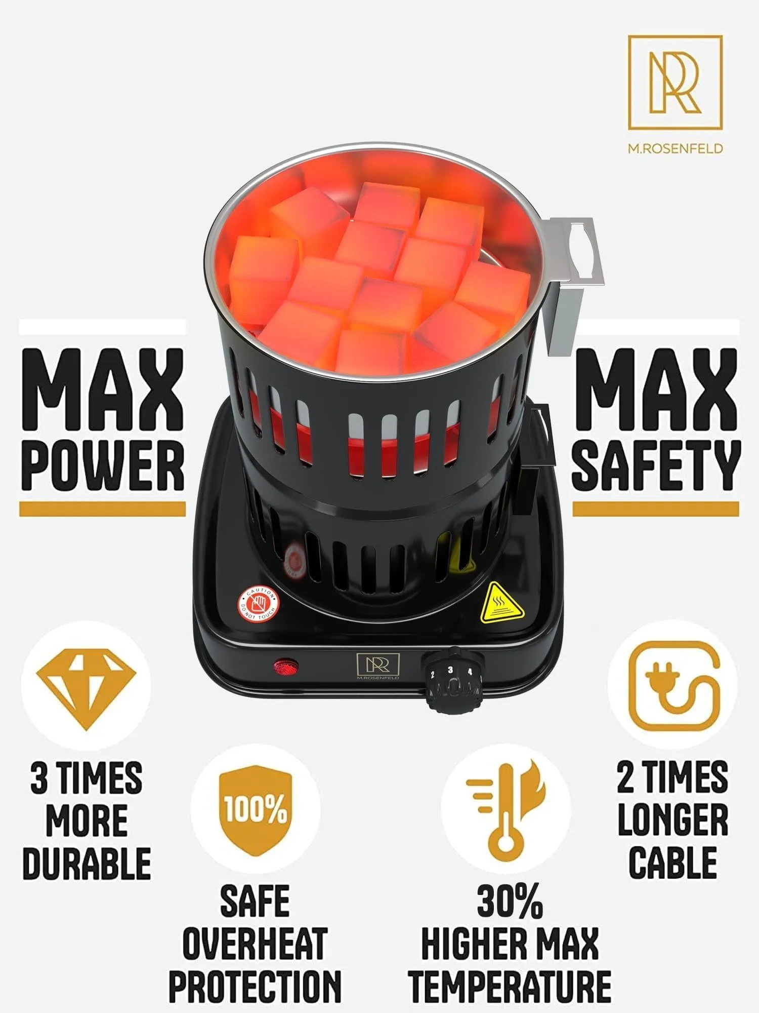 Multipurpose Electric Charcoal Starter 800W Electric Charcoal Burner ETL Stove