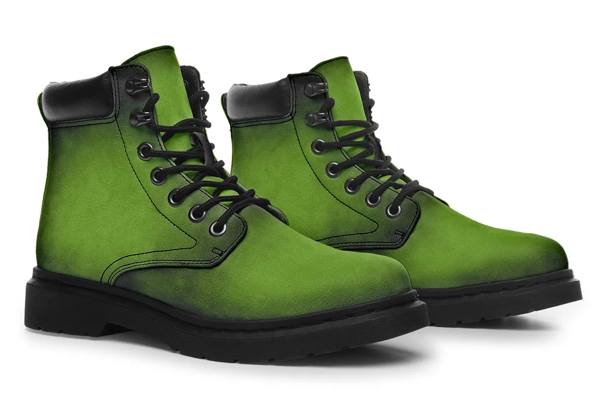 Mystic Moss Classic Boots - High Quality Micro-Suede Weatherproof Vegan Shoes with Stitched on Soles