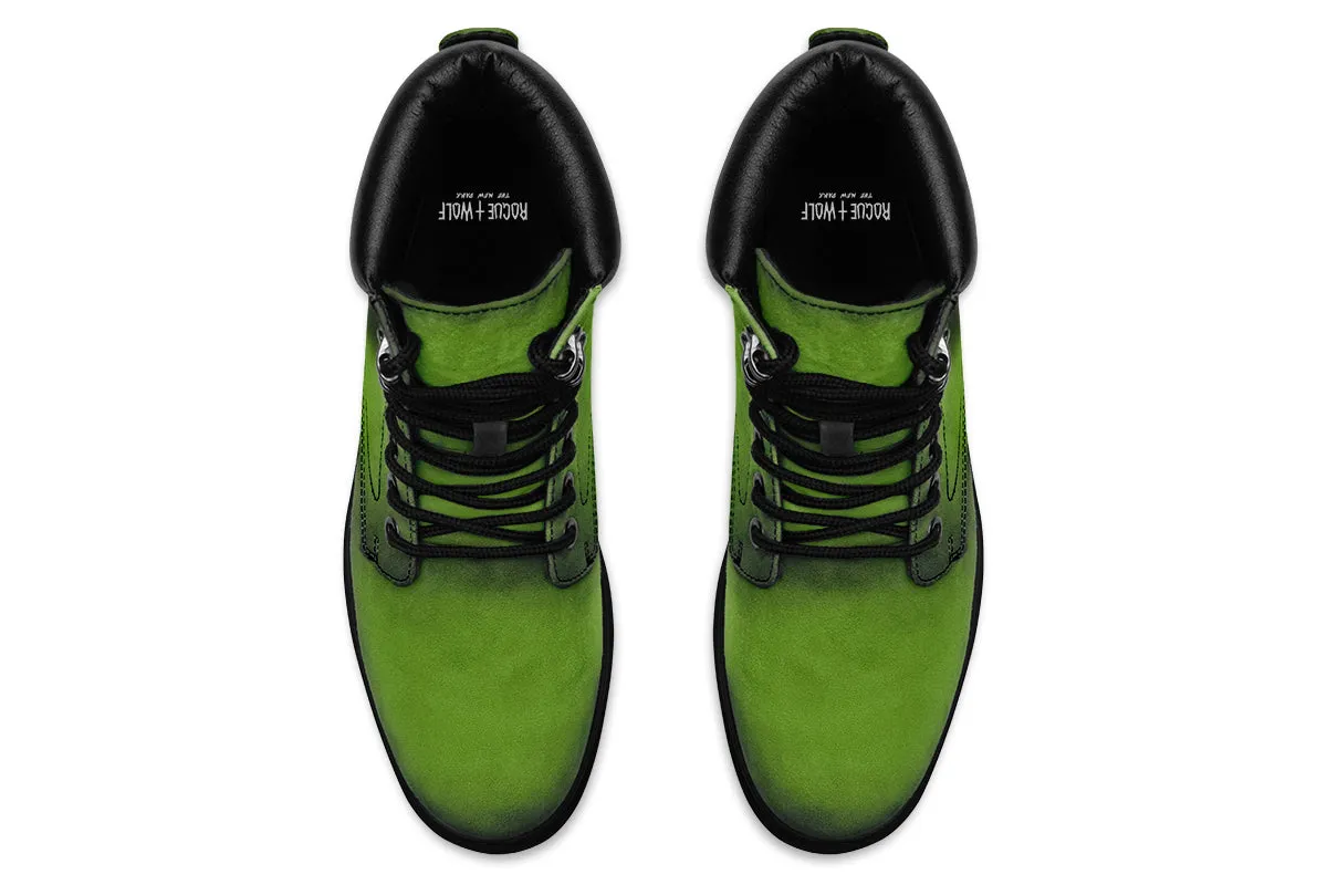 Mystic Moss Classic Boots - High Quality Micro-Suede Weatherproof Vegan Shoes with Stitched on Soles