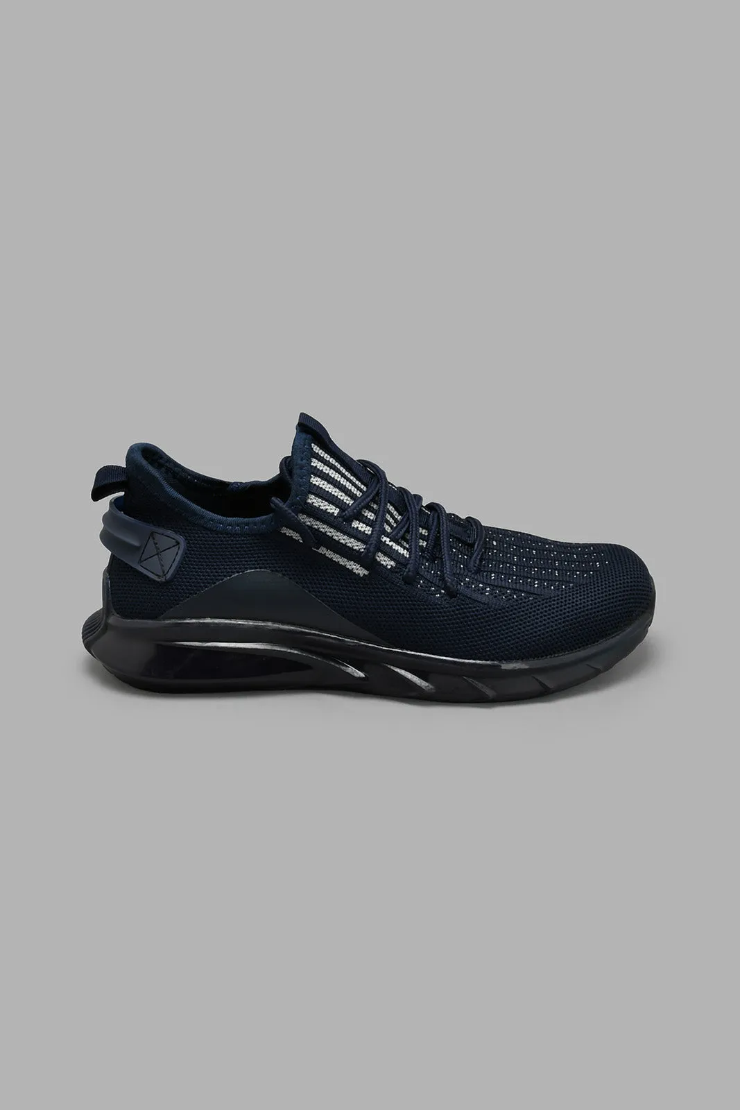 Navy Translucent Lace-Up Trainer