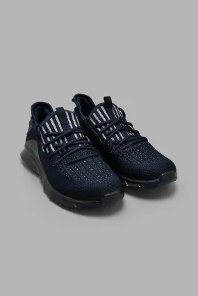 Navy Translucent Lace-Up Trainer