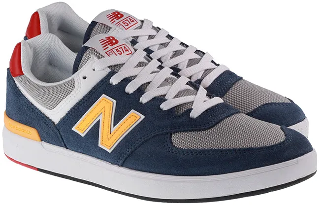 New Balance Trainers Mens Court 574 Grey Yellow