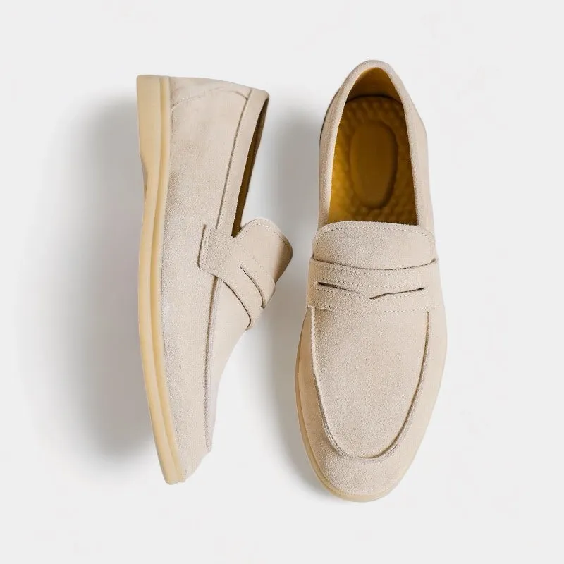 Noble Wear Suede Strap Loafers