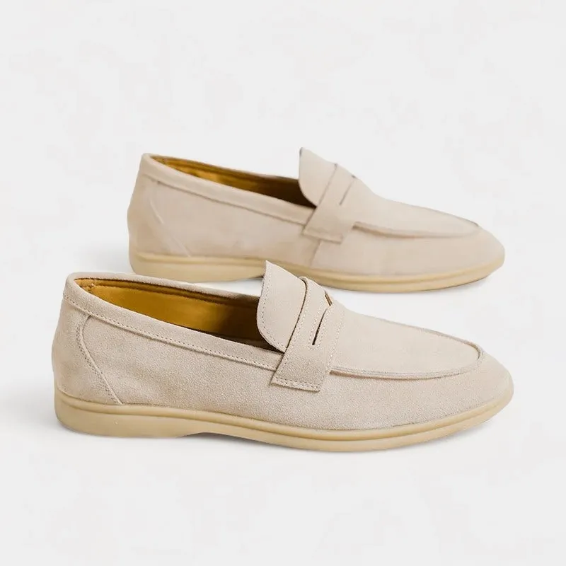 Noble Wear Suede Strap Loafers