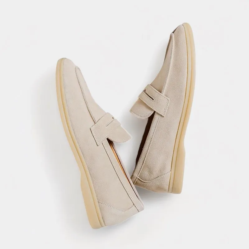 Noble Wear Suede Strap Loafers