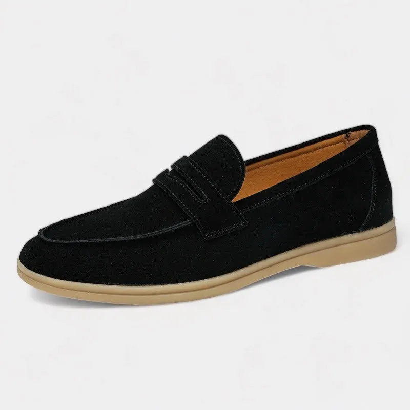 Noble Wear Suede Strap Loafers