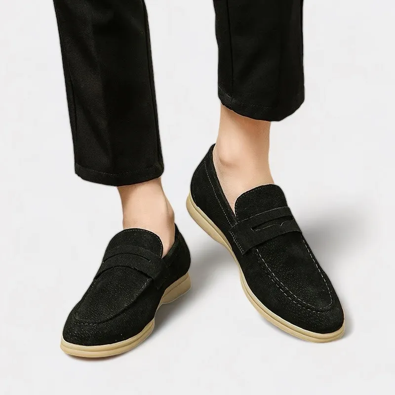 Noble Wear Suede Strap Loafers