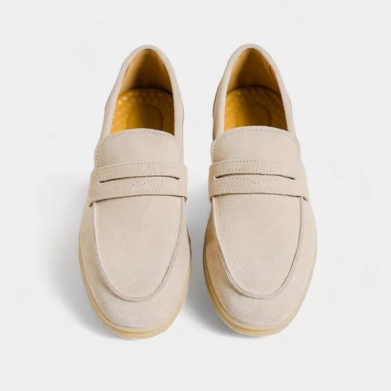 Noble Wear Suede Strap Loafers