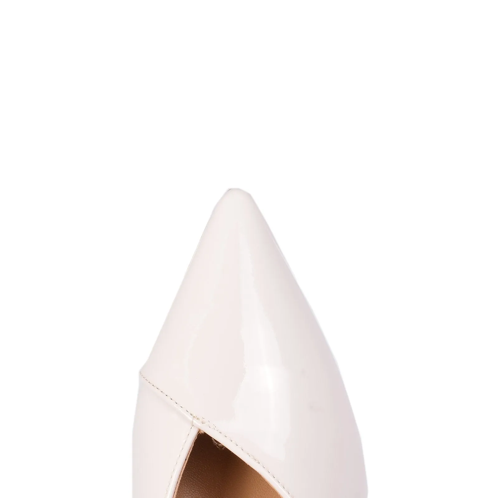 Open Side Flats In White