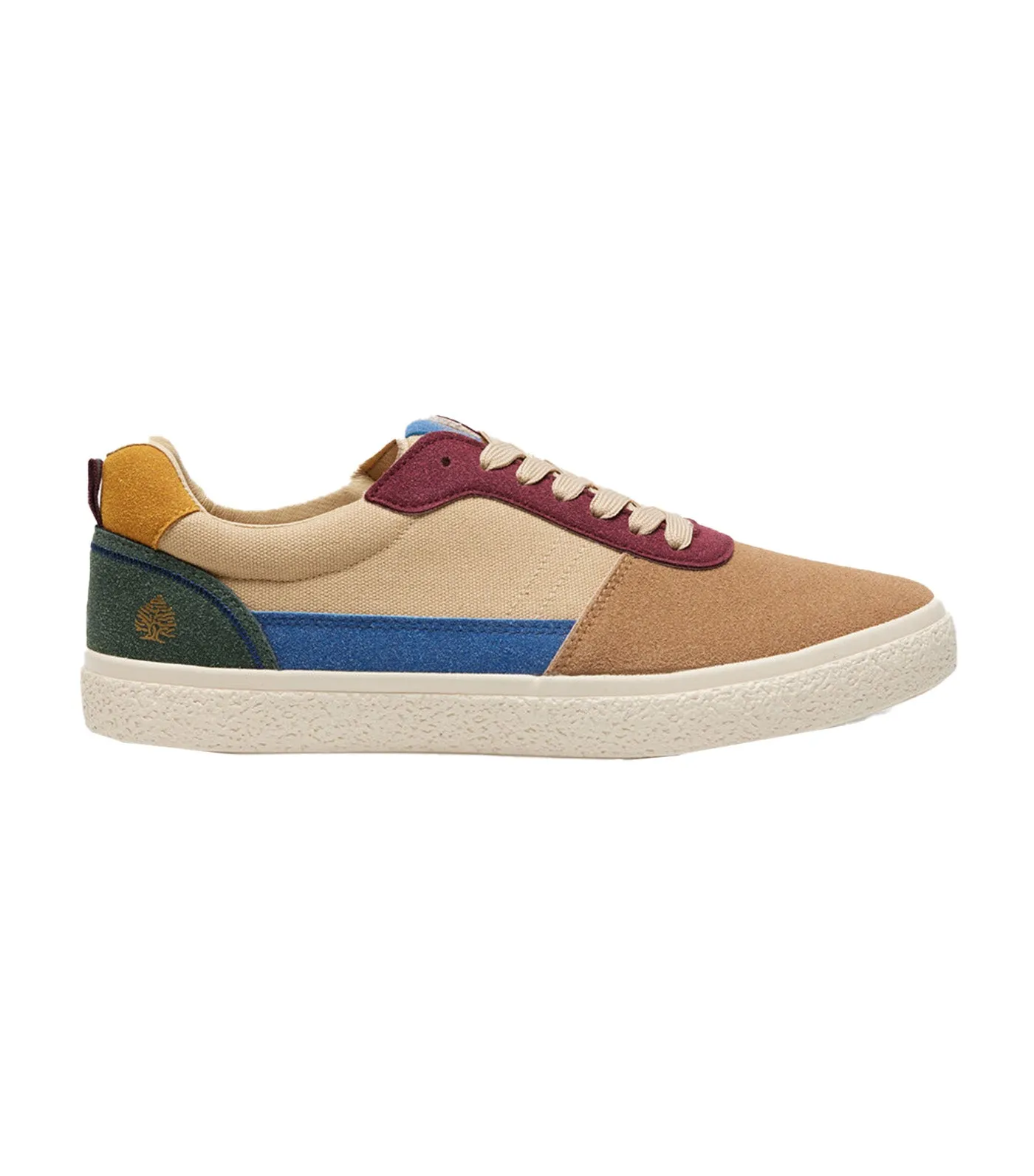 Paneled Casual Sneaker Brown