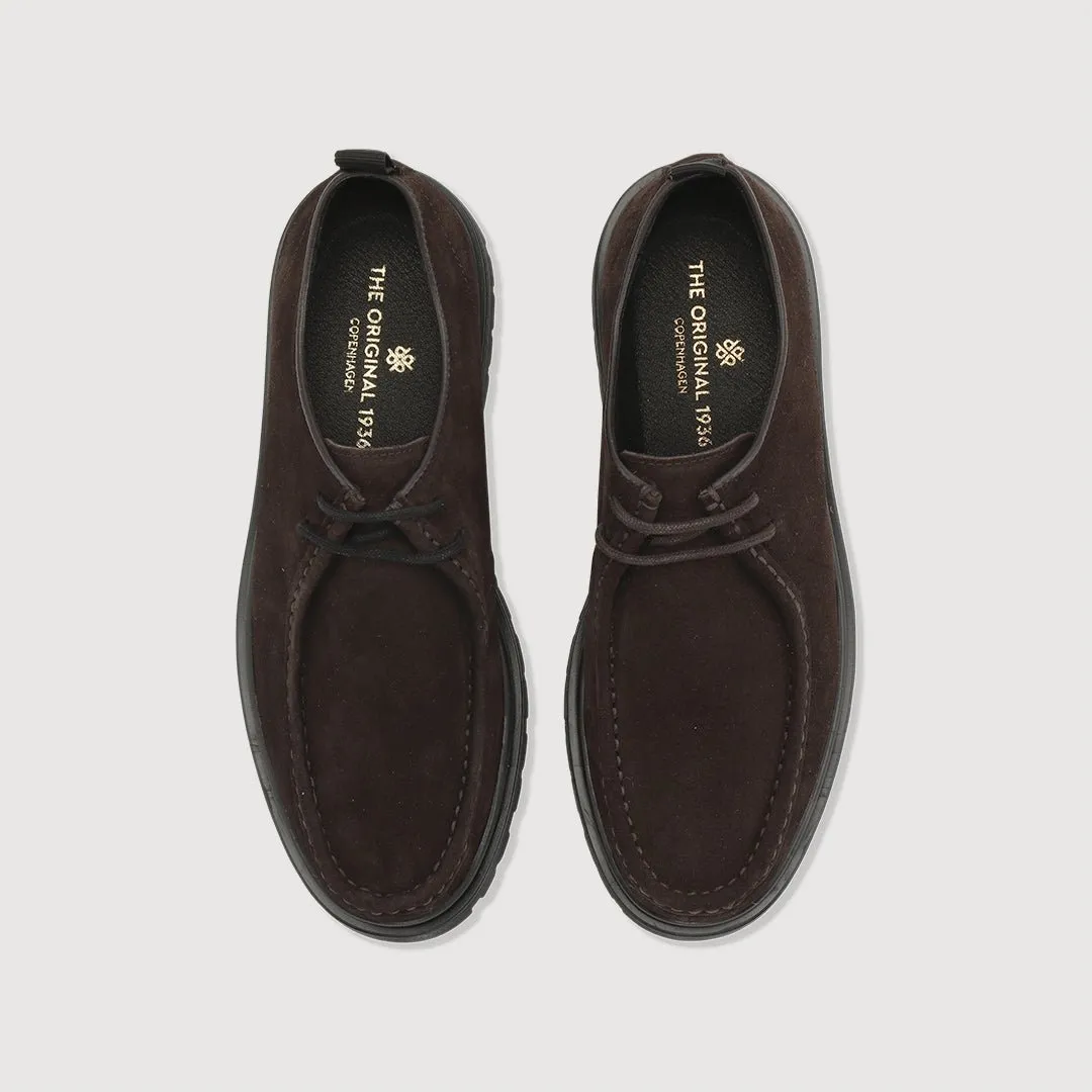 Playboy Lace up shoe Brown suede loafers