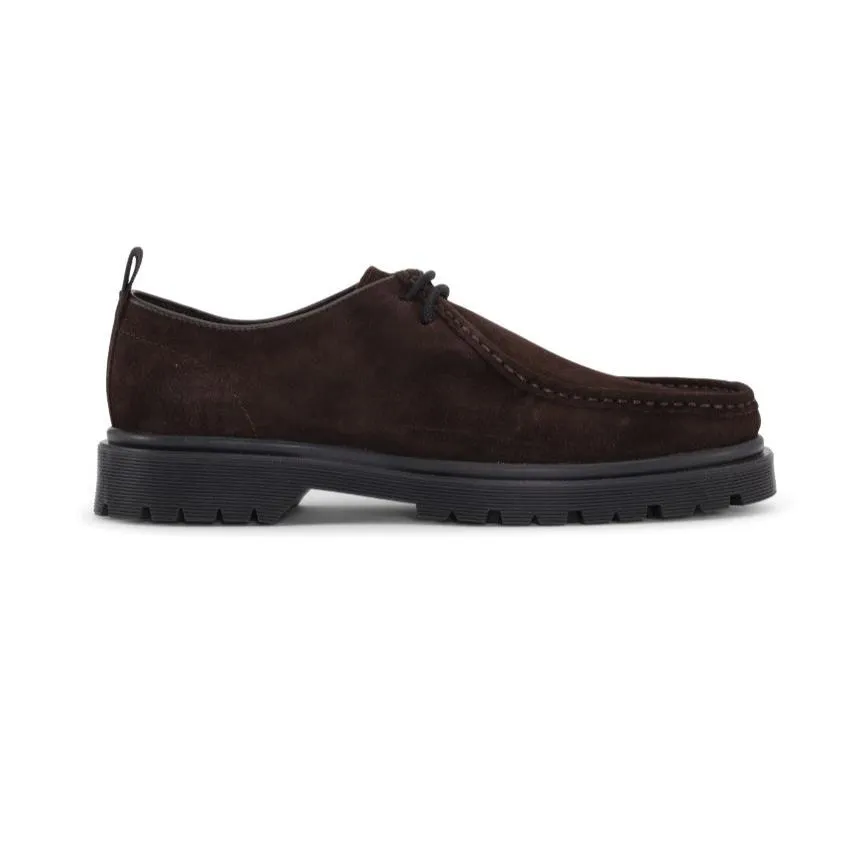 Playboy Lace up shoe Brown suede loafers