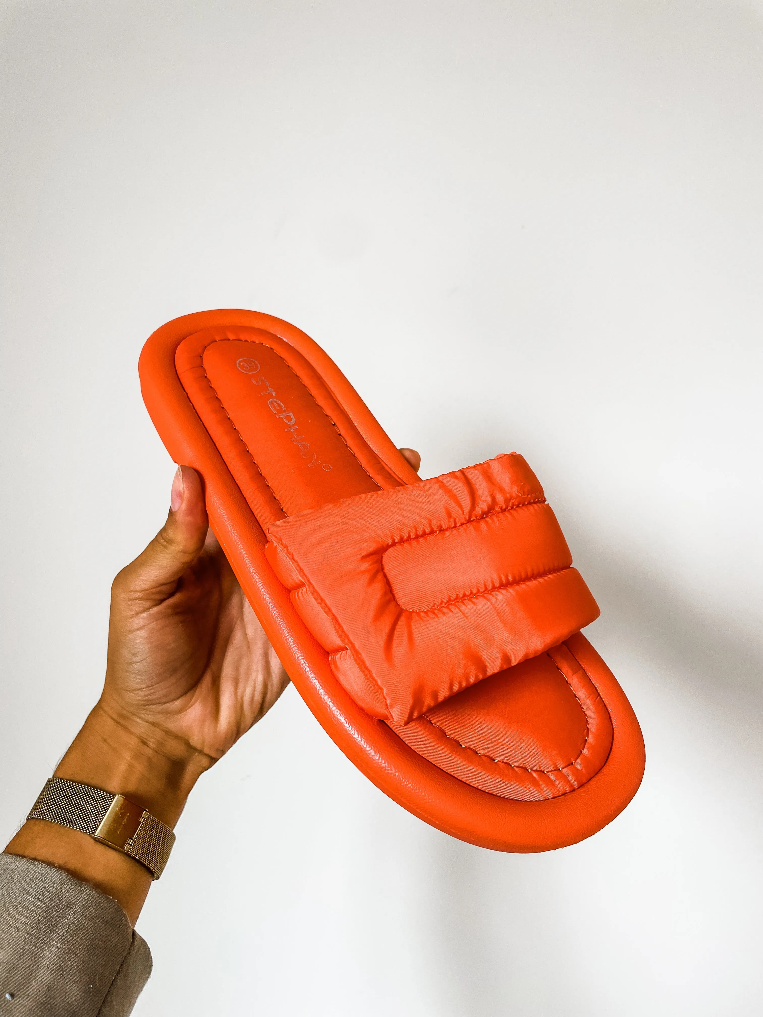 Quilted Nylon Sliders