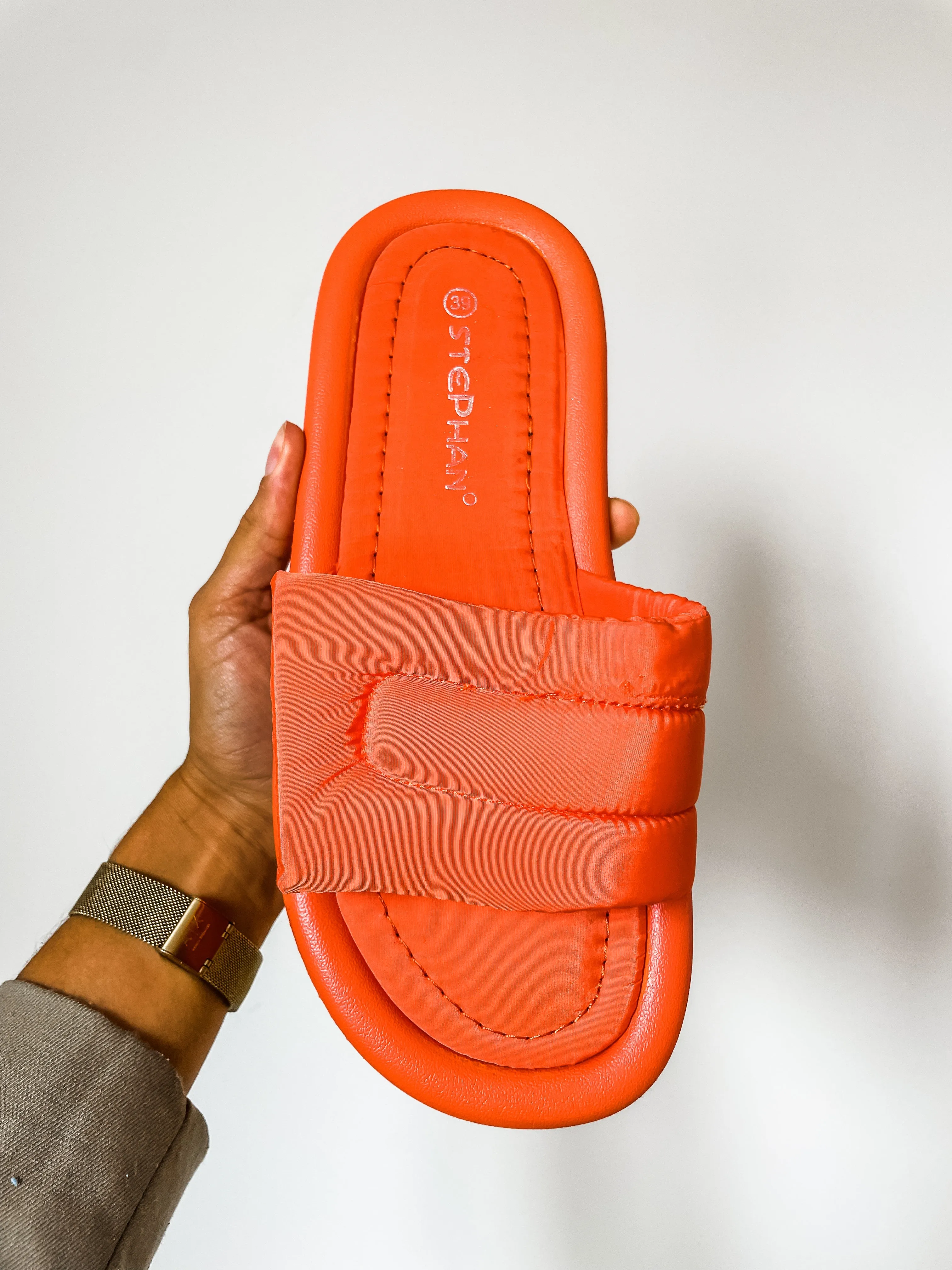 Quilted Nylon Sliders