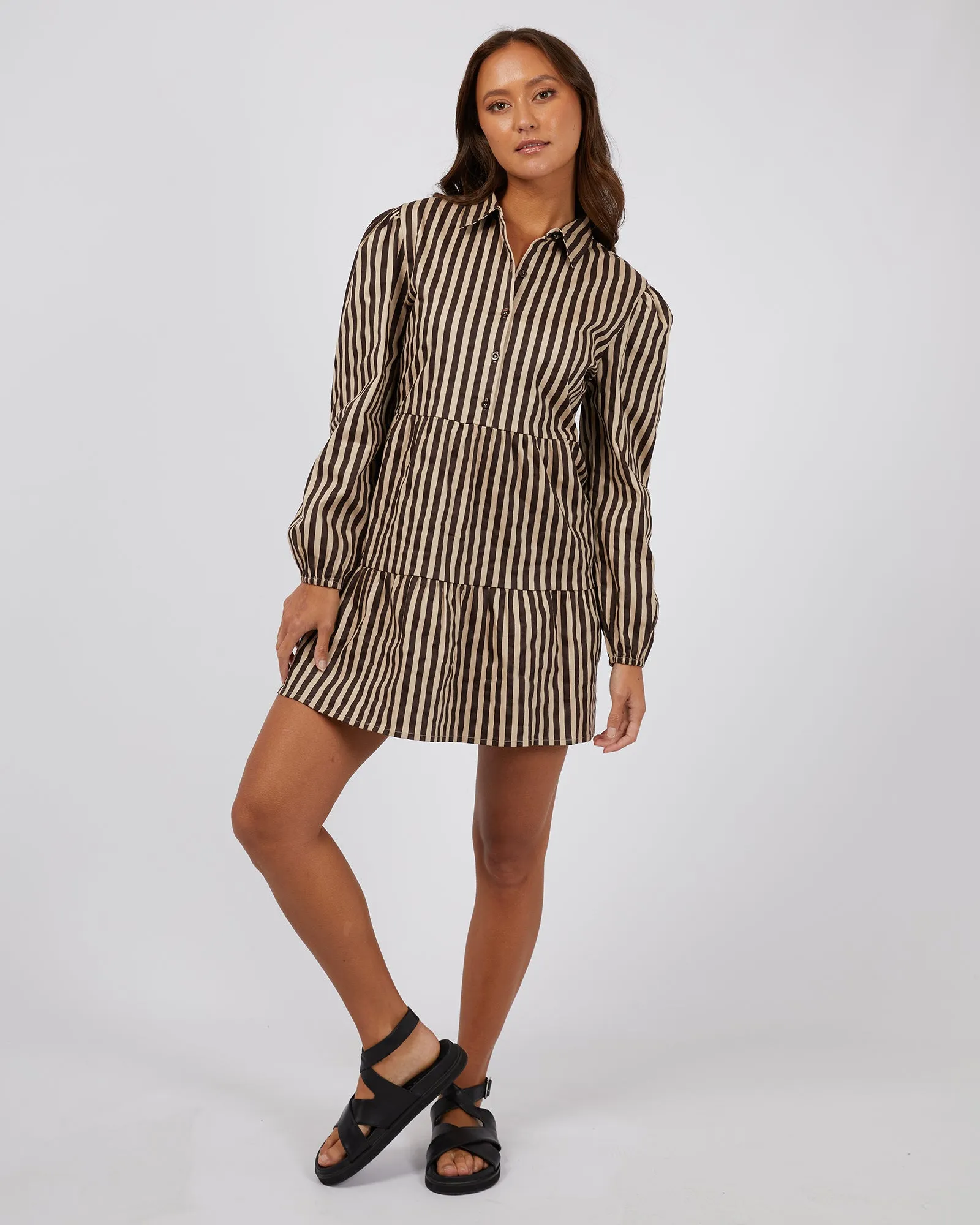 Reece Shirt Mini Dress Oatmeal