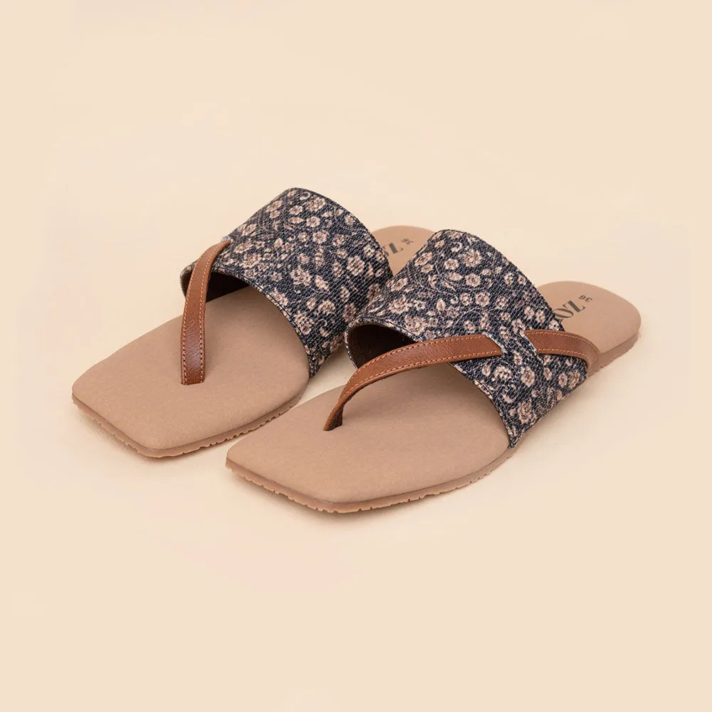 Sanjan Jaali Side Toe Flats