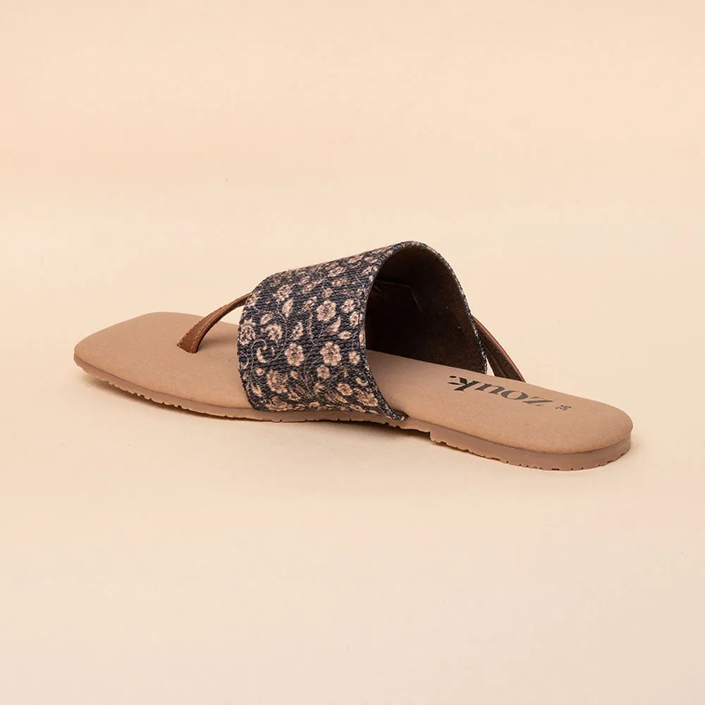 Sanjan Jaali Side Toe Flats