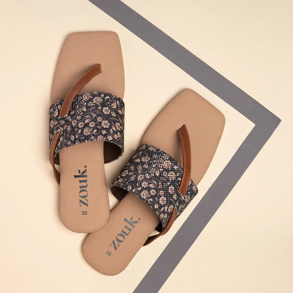 Sanjan Jaali Side Toe Flats