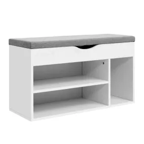 Shoe Cabinet Bench Shoes Organiser Storage Rack Shelf White Cupboard Box