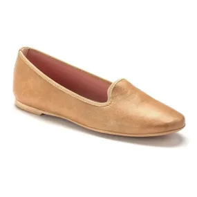 Smoks - Beige Soft Leather Smoking Loafer for Teen/Women by Pretty Ballerinas