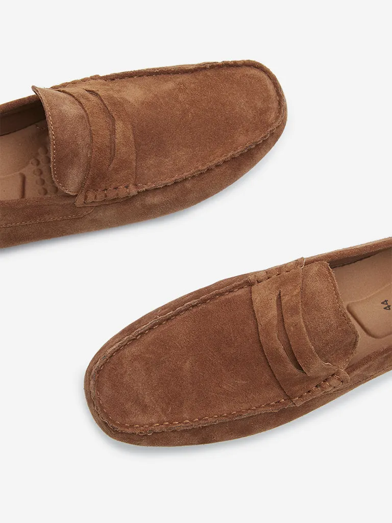 SOLEPLAY Tan Suede Loafers