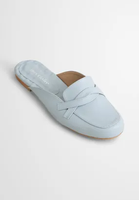 Sylvia Cute Slip On Loafers - Light Blue