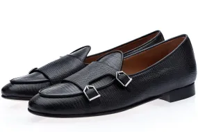 TANGERINE 7 TEJUS BLACK BELGIAN LOAFERS