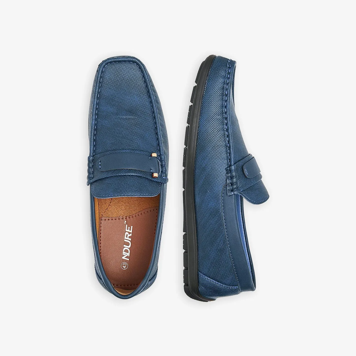 Trimmed Mens Loafers