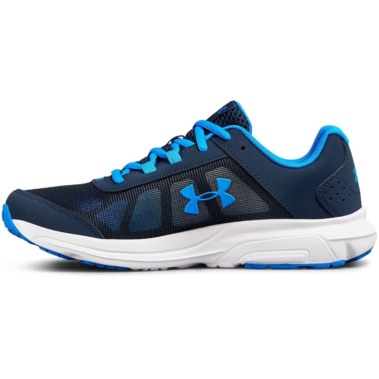 Under Armour Academy/White/Blue Circuit Rave 2 Sneaker