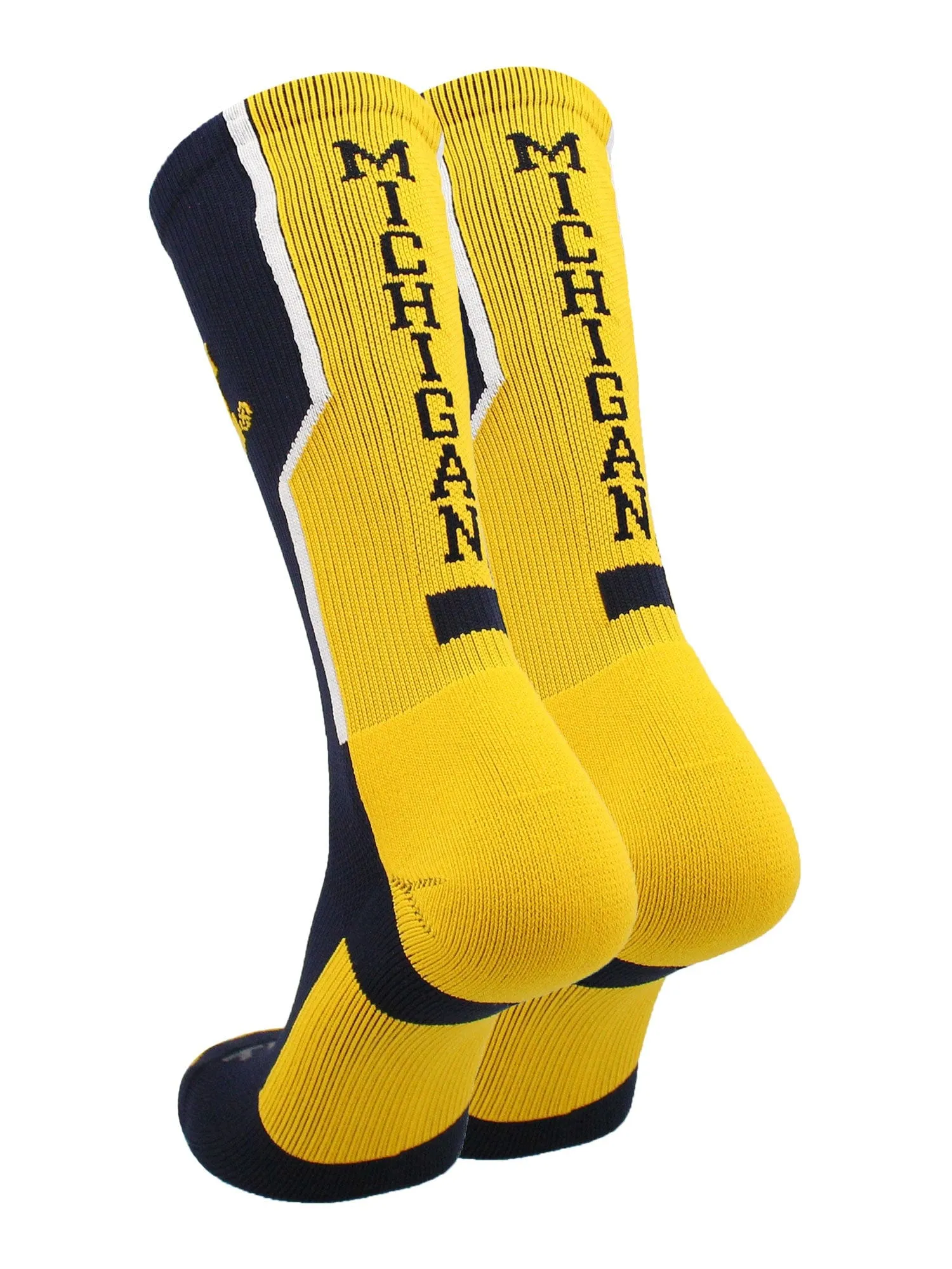 University of Michigan Wolverines Socks Perimeter Crew