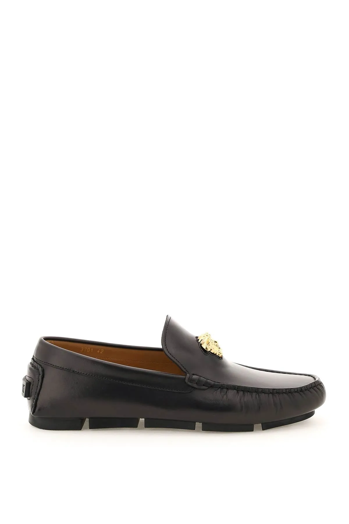 Versace Medusa Leather Loafers for Men - Luxurious Designer Slip-On Shoes with Iconic Logo