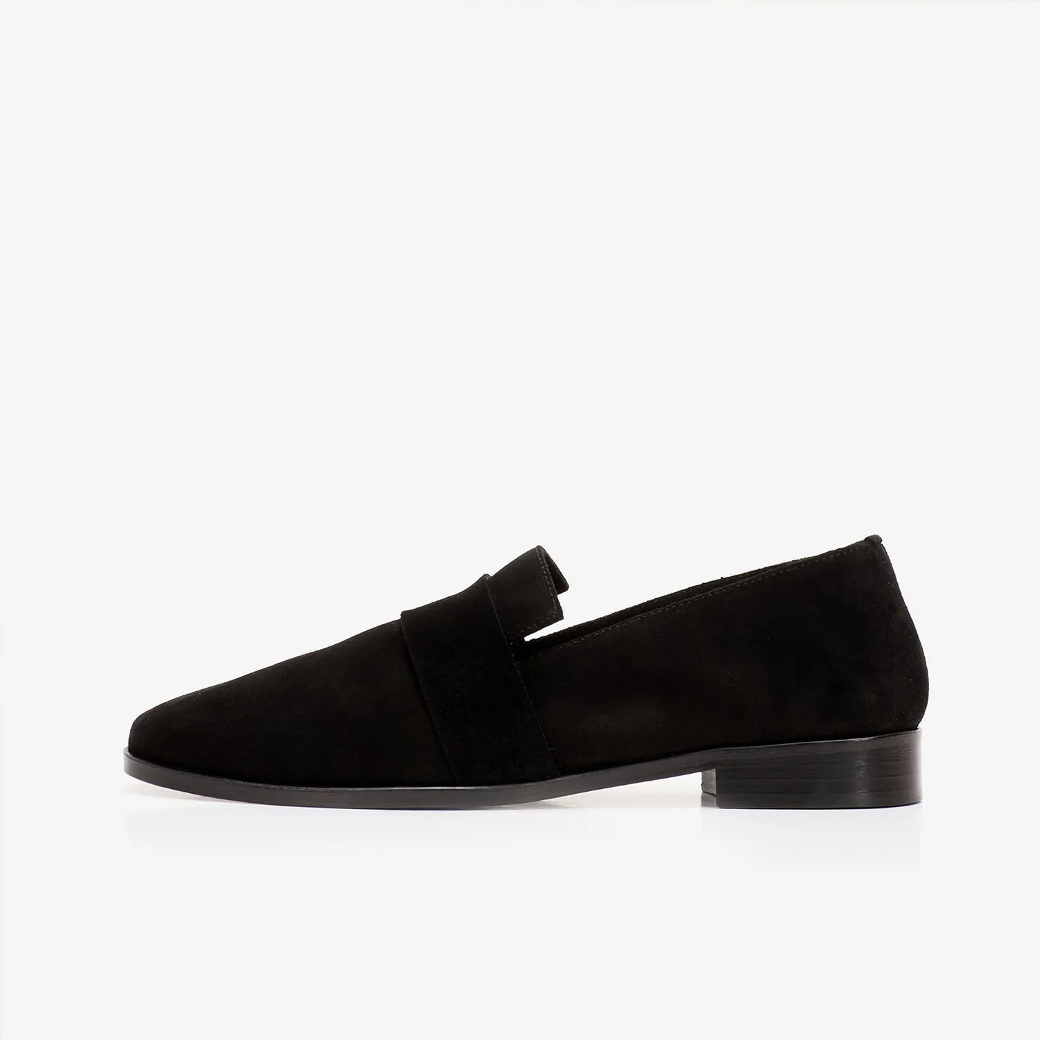 Victoria Suede Loafer Black