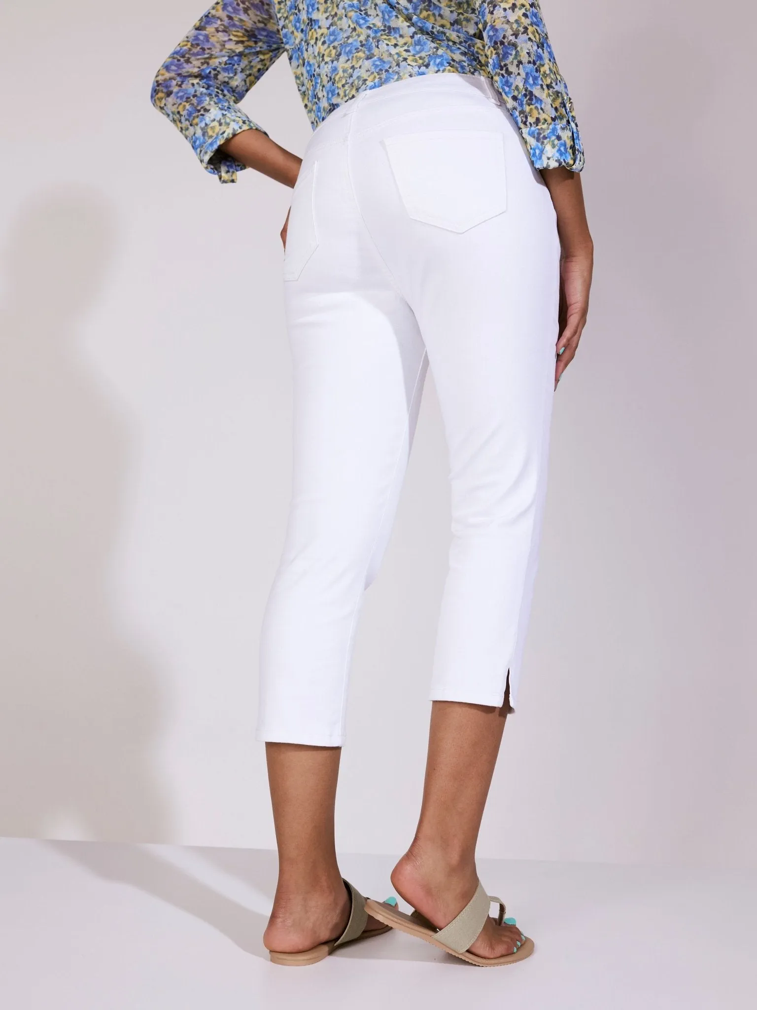 Westport Signature Capri Pants with Side Slit