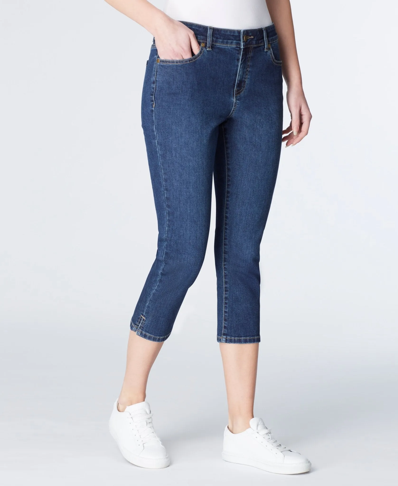 Westport Signature Capri Pants with Side Slit