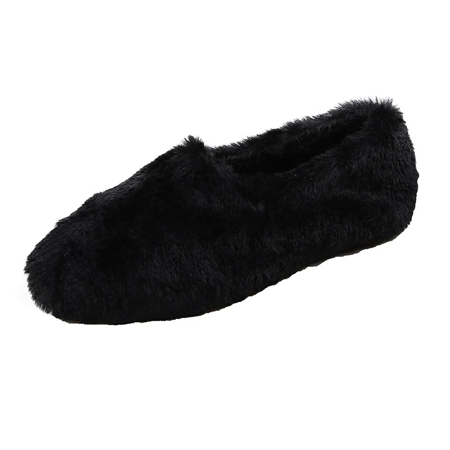 Women Outer Wearing Non-Slip Flat Fur Loafers